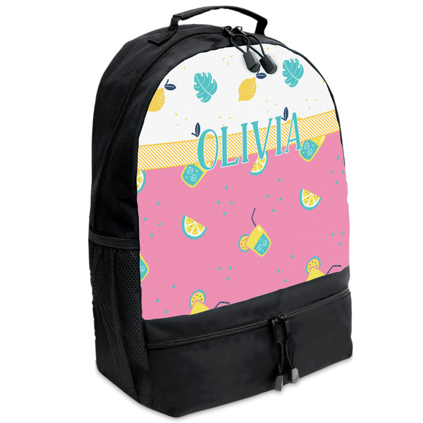 Custom Summer Lemonade Backpacks - Black (Personalized)