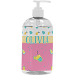 Summer Lemonade Plastic Soap / Lotion Dispenser (16 oz - Large - White) (Personalized)