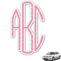 Summer Lemonade Monogram Car Decal (Personalized)