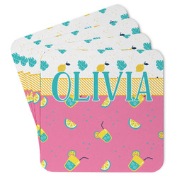 Summer Lemonade Paper Coasters (Personalized)