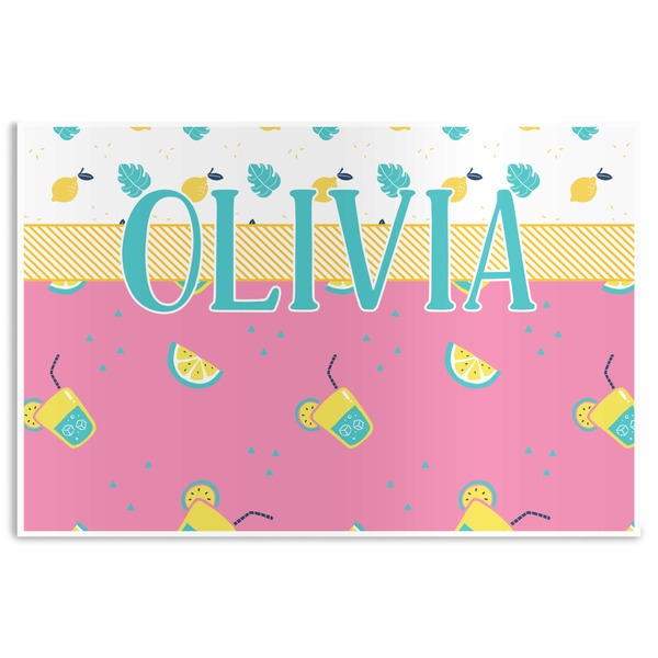 Custom Summer Lemonade Disposable Paper Placemats (Personalized)