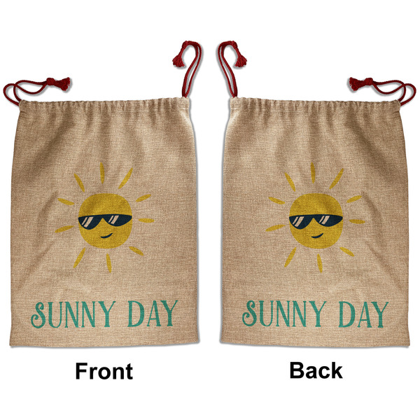 Custom Summer Lemonade Santa Sack - Front & Back (Personalized)