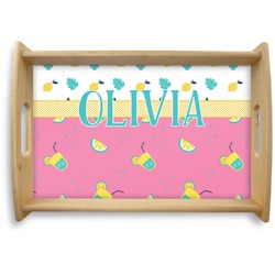 Summer Lemonade Natural Wooden Tray - Small (Personalized)