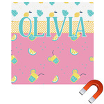 Summer Lemonade Square Car Magnet - 6" (Personalized)