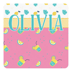 Summer Lemonade Square Decal - XLarge (Personalized)
