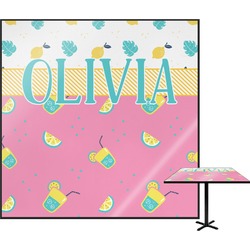 Summer Lemonade Square Table Top - 24" (Personalized)