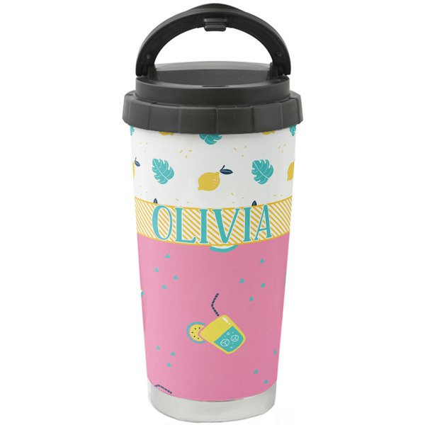 Custom Summer Lemonade Stainless Steel Coffee Tumbler (Personalized)