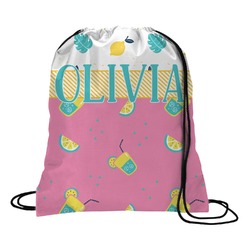 Summer Lemonade Drawstring Backpack - Medium (Personalized)