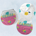 Summer Lemonade Burp Pads - Velour - Set of 2 w/ Name or Text