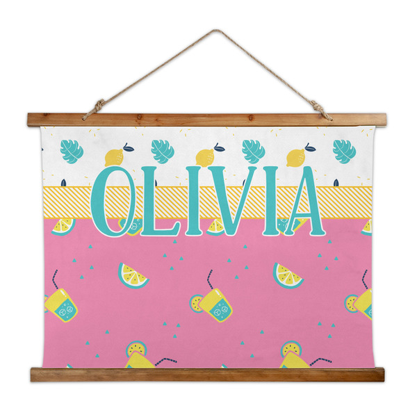 Custom Summer Lemonade Wall Hanging Tapestry - Wide (Personalized)