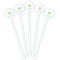 Summer Lemonade White Plastic 5.5" Stir Stick - Fan View