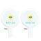 Summer Lemonade White Plastic 7" Stir Stick - Double Sided - Round - Front & Back