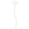 Summer Lemonade White Plastic 7" Stir Stick - Oval - Single Stick