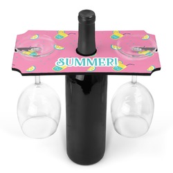 Summer Lemonade Wine Bottle & Glass Holder (Personalized)
