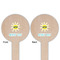 Summer Lemonade Wooden 6" Food Pick - Round - Double Sided - Front & Back