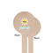 Summer Lemonade Wooden 7.5" Stir Stick - Round - Single Sided - Front & Back