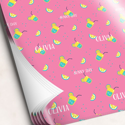 Summer Lemonade Wrapping Paper Sheets (Personalized)