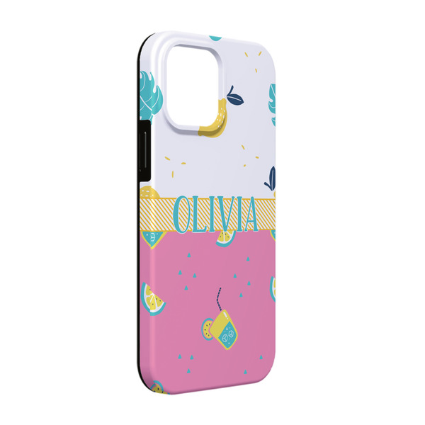 Custom Summer Lemonade iPhone Case - Rubber Lined - iPhone 13 Pro (Personalized)