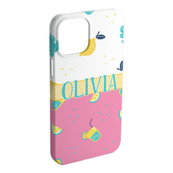 Summer Lemonade iPhone Case - Plastic - iPhone 15 Pro Max (Personalized)