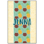 Pineapples and Coconuts Wood Print - 20x30 (Personalized)