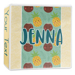 Pineapples and Coconuts 3-Ring Binder - 2 inch (Personalized)