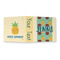 Pineapples and Coconuts 3 Ring Binders - Full Wrap - 2" - OPEN OUTSIDE