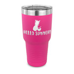 Pineapples and Coconuts 30 oz Stainless Steel Tumbler - Pink - Single Sided (Personalized)