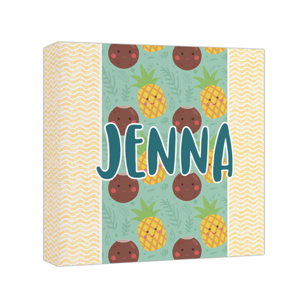 Custom Pineapples and Coconuts Canvas Print - 8x8 (Personalized)