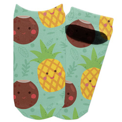 Pineapples and Coconuts Adult Ankle Socks