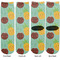 Pineapples and Coconuts Adult Crew Socks - Double Pair - Front and Back - Apvl