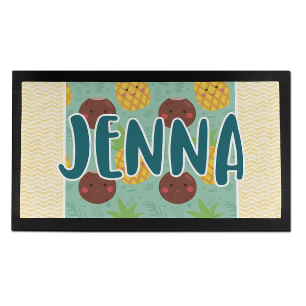 Custom Pineapples and Coconuts Bar Mat - Small (Personalized)