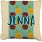 Pineapples and Coconuts Burlap Pillow (Personalized)