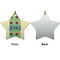 Pineapples and Coconuts Ceramic Flat Ornament - Star Front & Back (APPROVAL)