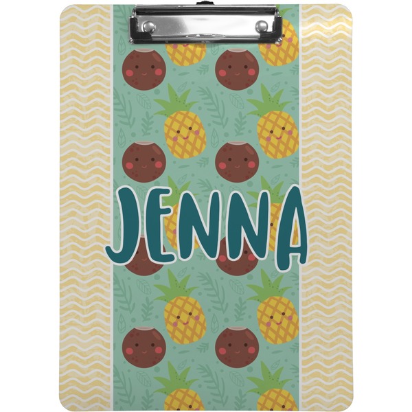 Custom Pineapples and Coconuts Clipboard (Letter Size) (Personalized)