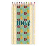 Pineapples and Coconuts Colored Pencils (Personalized)