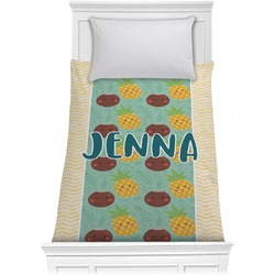 Pineapples and Coconuts Comforter - Twin (Personalized)
