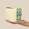 Pineapples and Coconuts Cube Favor Gift Box - On Hand - Scale View