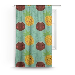 Pineapples and Coconuts Curtain - 50"x84" Panel