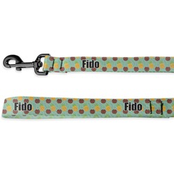 Pineapples and Coconuts Deluxe Dog Leash - 4 ft (Personalized)