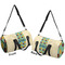 Pineapples and Coconuts Duffle bag small front and back sides