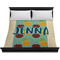 Pineapples and Coconuts Duvet Cover - King - On Bed - No Prop