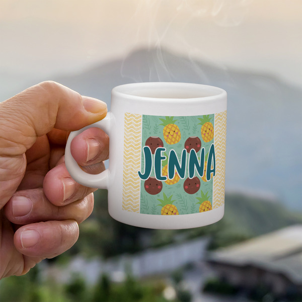 Custom Pineapples and Coconuts Single Shot Espresso Cup - Single (Personalized)