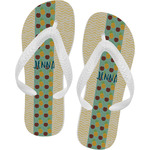 Pineapples and Coconuts Flip Flops - Small (Personalized)