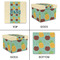 Pineapples and Coconuts Gift Boxes with Lid - Canvas Wrapped - Small - Approval