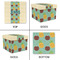 Pineapples and Coconuts Gift Boxes with Lid - Canvas Wrapped - X-Large - Approval