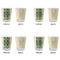 Pineapples and Coconuts Glass Shot Glass - Standard - Set of 4 - APPROVAL