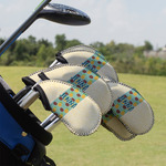 Pineapples and Coconuts Golf Club Iron Cover - Set of 9 (Personalized)