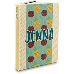 Pineapples and Coconuts Hardbound Journal - 7.25" x 10" (Personalized)