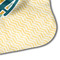 Pineapples and Coconuts Hooded Baby Towel- Detail Corner