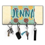 Pineapples and Coconuts Key Hanger w/ 4 Hooks w/ Name or Text